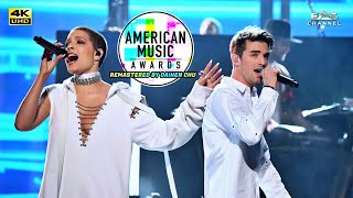 Remastered 4K • 60fps The Chainsmokers  Closer ft Halsey • AMA 2016 • EAS Channel [upl. by Nahoj497]