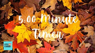 5 Minute Autumn Leaves Timer  Instrumental Music [upl. by Notfilc343]