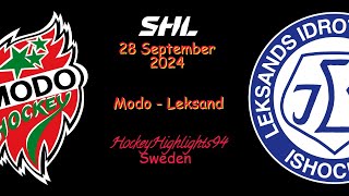 MODO VS LEKSAND  28 SEPTEMBER 2024  SHL  HIGHLIGHTS [upl. by Orlanta]