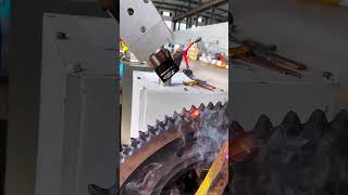 Laser hardening process for sprocket tooth groove Good tools and machinery make work easy [upl. by Nikolas]