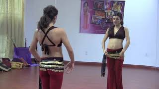 StepFlix Belly dance Level 1 basic step 12 ribcage amp pelvic undulations [upl. by Sivehc]