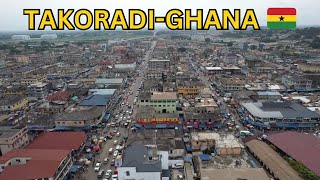 How TakoradiGhana 🇬🇭 Looks Like 2024 Drone Shot [upl. by Kaz]