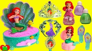 Genie opens the Princess Little Mermaid Music Box Ariel Stores Jewelry [upl. by Martinsen]