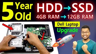 How to Install SSD amp RAM  Laptop RAM Upgrade  SSD vs HDD Speed Test  SSD Boot Time Windows 10 [upl. by Mella]