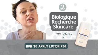 How To Apply Lotion p50  Biologique Recherche Skincare [upl. by Eadas]