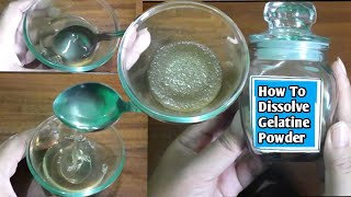 CARA SIMPLE MELARUTKAN GELATIN BUBUK  HOW TO DISSOLVE GELATINE POWDER [upl. by Namyw]