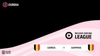 Curdia🇧🇪 vs Campina🇧🇪 🥌 BCL  Open Doubles curling [upl. by Estus]