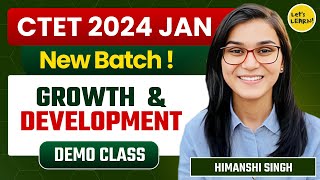 CTET Jan 2024  Child Development amp Pedagogy by Himanshi Singh  Class01 [upl. by Lenneuq]