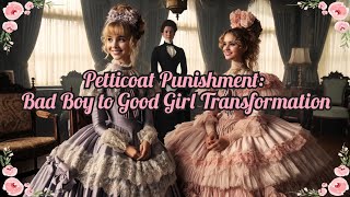 Petticoat Punishment Bad Boy to Good Girl Transformation 🎀👗 crossdressing sissy boy [upl. by Swope]