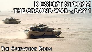 Desert Storm  The Ground War Day 1  Crush the Saddam Line  Animated [upl. by Moberg98]