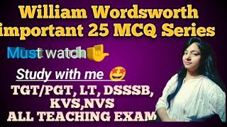 William Wordsworths MCQ।। William Wordsworth MCQ Questions ।। Class 1 [upl. by Eidnyl]