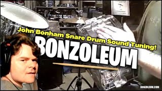 THE JOHN BONHAM SNARE DRUM SOUND TUNING [upl. by Gipsy427]