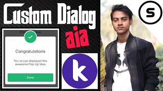 How to use Custom dialog in Kodular app  Custom notification popup [upl. by Zere]