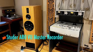 Studer A80 VU Master Recorder  unveiling a legend [upl. by Navar984]