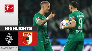 Augsburg Turns Match In 4 Minutes  Borussia Mgladbach  Augsburg 12  Highlights  Bundesliga [upl. by Nylrak277]