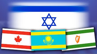 Flag Animation but Every Country is Israel 🇮🇱 [upl. by Nitram]