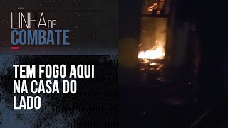 BOMBEIROS CORREM PARA APAGAR INCÊNDIO EM PRÉDIO VEJA AS IMAGENS DA CÂMERA CORPORAL DE UM AGENTE [upl. by Ralfston]