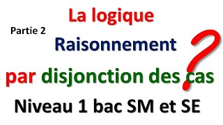 EXERCICES SUR LA LOGIQUE LE RAISONNEMENT PAR DISJONCTION DES CAS PARTIE 2 NIVEAU 1 BAC SM ET SEXP [upl. by Huberman718]