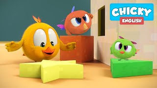 Wheres Chicky  SHAPES AND COLORS  Chicky Cartoon in English for Kids [upl. by Kcirdderf]