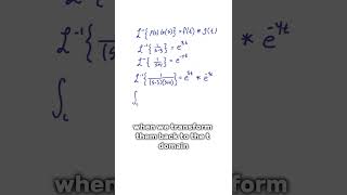 Here’s how to use convolutions in Laplace transforms [upl. by Aerdno]