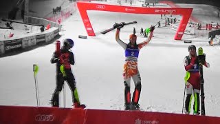 Petra Vlhova  1nd place  Slalom  Courchevel  2023 [upl. by Blight276]