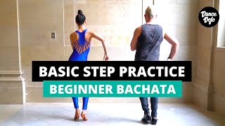 Bachata Basic Step Practice Follow Along [upl. by Ryann191]