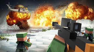 Villagers vs Pillagers  WORLD WAR  Winter Offensive  Minecraft Animation Movie [upl. by Ariaj]