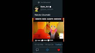 Boruto Rock Naruto shoked artboysom artboysibu naruto howtodrawsasukeuchiha viralshorts [upl. by Yettie]