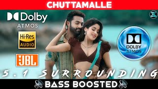 CHUTTAMALLE SONG  BASS BOOSTED  DOLBY ATMOS  JBL  51 SURROUNDING  NXT LVL BASS [upl. by Hurlbut968]