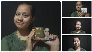 VLCC Gold facial kit  step by step  Facial kit for glowing skin in bangla viralvideo video [upl. by Lennod]