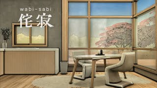 Wabisabi Seaside House  The Sims 4 Speed Build  Stop Motion  No CC  Modern Build  Japandi [upl. by Apeed679]