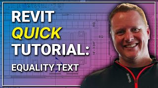 Revit QUICK Tutorial  Equality Dimension Text EQ [upl. by Llenyaj]