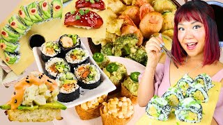 ULTIMATE VEGAN SUSHI GUIDE 🍣 How to Make Vegan Sushi At Home  Vegan Sushi Recipes [upl. by Ednargel]