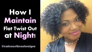 How I Maintain A Flat Twist Out on Natural Hair [upl. by Noonberg834]