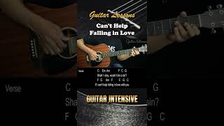 Cant Help Falling in Love  Elvis Presley  EASY Fingerpicking Guitar Tutorial with Chords  Lyrics [upl. by Selrhc]