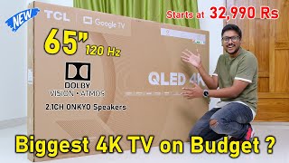 Unboxing the BIGGEST 65quot 4K 120Hz TV on Budget😱 TCL 65 C61B 2024 [upl. by Laoj]