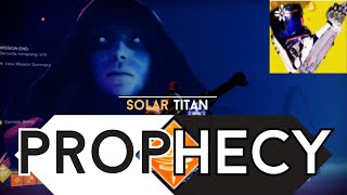 Solo Prophecy  Solar Titan  Destiny 2  Season of The Wish [upl. by Aelem]