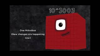 Numberblocks 1 Centillion to 1 Millinillion but their deep voices are on 32x faster with pitch on [upl. by Swithin]