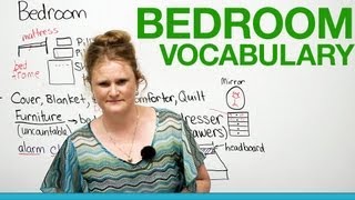 English Vocabulary  In the bedroom [upl. by Greenburg]