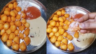 vijayawada famous street food crispy chitti Punugulu and chutney recipe [upl. by Zadack]