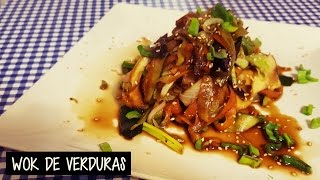 WOK O SALTEADO DE VERDURAS ESTILO ORIENTAL [upl. by Pandich]