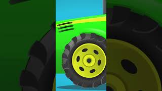 Tractor Tires  Vehicles For Children  Educational Videos For Kids [upl. by Natsirk]