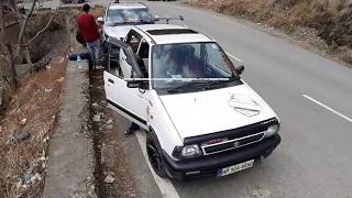 MODIFIED MARUTI 800 With SunroofSpoiler and Loud Exhaust [upl. by Nomaid697]