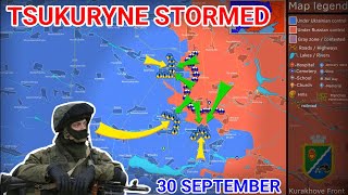 RF storming Tsukuryne  Ukrainian and Russian advances in Kursk 30 September 2024 [upl. by Ydissahc]