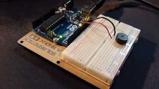 Play simple melodies and sounds with an Arduino and a piezo speaker [upl. by Sirois]