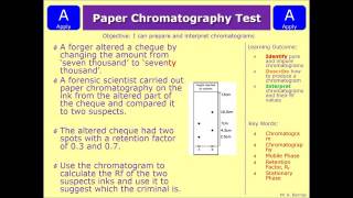 GCSE Chemistry 19 Retention Factor Interpreting Chromatograms [upl. by Sirromal223]