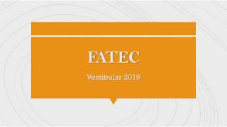 FATEC 2019  Multidisciplinares [upl. by Aisatnaf60]