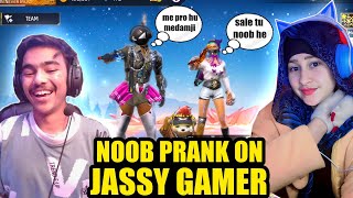 Noob prank on jassy gamer gone extremely wrong😱 Garena free fire [upl. by Attenal]