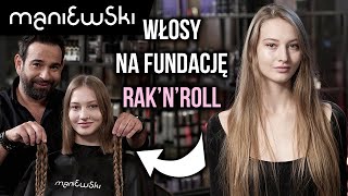 Jak ściąć włosy na fundację Rak’n’Roll – 6 porad – Metamorfoza włosów cienkich MACIEJ MANIEWSKI [upl. by Ardnasyl]