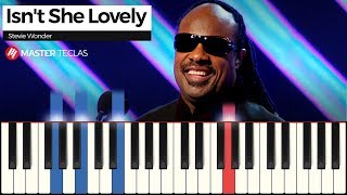 Isnt She Lovely  Stevie Wonder  Piano Tutorial [upl. by Amelita848]